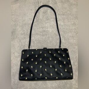 Vintage Esprit clasp embroidered shoulder handbag